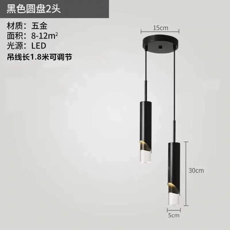 LED Pendant Light Gold Black Dimmable Chandelier Dining LED Ceiling Hanging Lamps Home Room Decor Indoor Lighting 7W10W 90V~220V