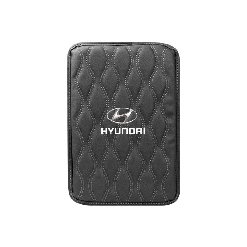 1 stk. Lær Auto Armlenputer Beskyttende Vanntett Håndpute For Hyundai Santa Fe Sonata Solaris Azera Creta I30 Ix25 Tucson IX35