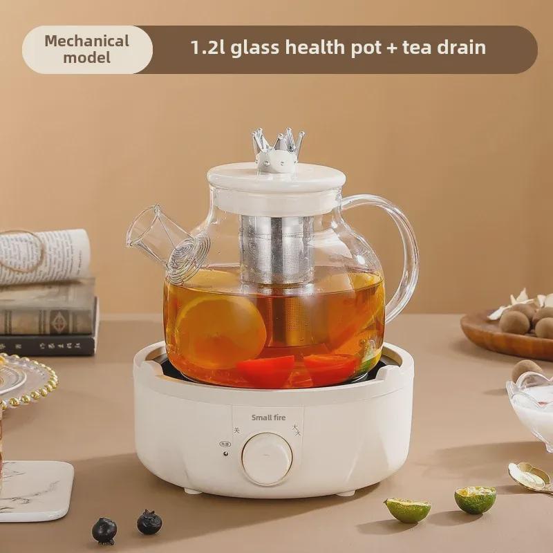 Multifunkční skleněná konvice na čaj: Kompaktní design pro domácnost nebo kancelář