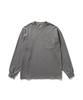 Snow Peak Garment Dyed Short and XL L/S T-Shirt TS-25AU012, Sleeve, Men's Women's, Charcoal,