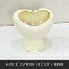 European-style Ceramic Heart-shaped Vase Creative Hydroponic Simulation Flower Arrangement Container for Room Heart-shaped Vase