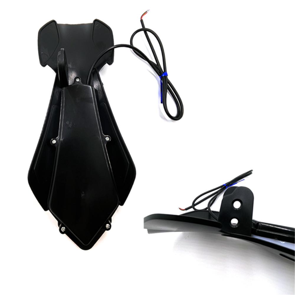 2Pcs Motorcycle Handlebar Hand Guards Protector W/ Led Flowing Turn Signal Light