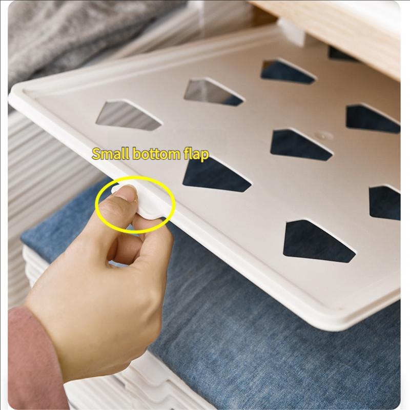 3Pcs Layered Folding Clothes Storage Board Pants T-Shirt Organizer Rack for Home Wardrobe Short Sleeve Classification Stacking Board