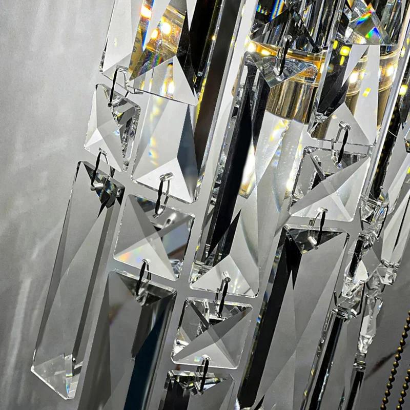 E14 Light Luxury Wall Light Crystal Wall Lamp Decor Living Room Bedroom Bedside Corridor Stairs Fixtures TV Background Sconce