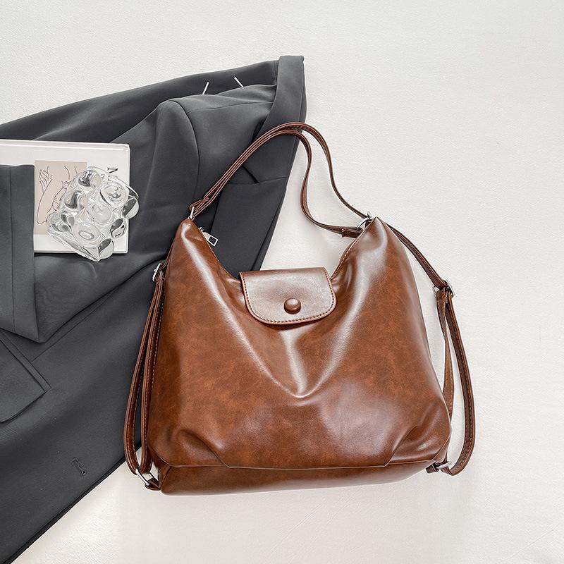 

Модная и повседневная сумка-тоут большой вместимости, женская осенне-зимняя новинка, ретро-универсальная наплечная сумка, многофункциональный рюкзак