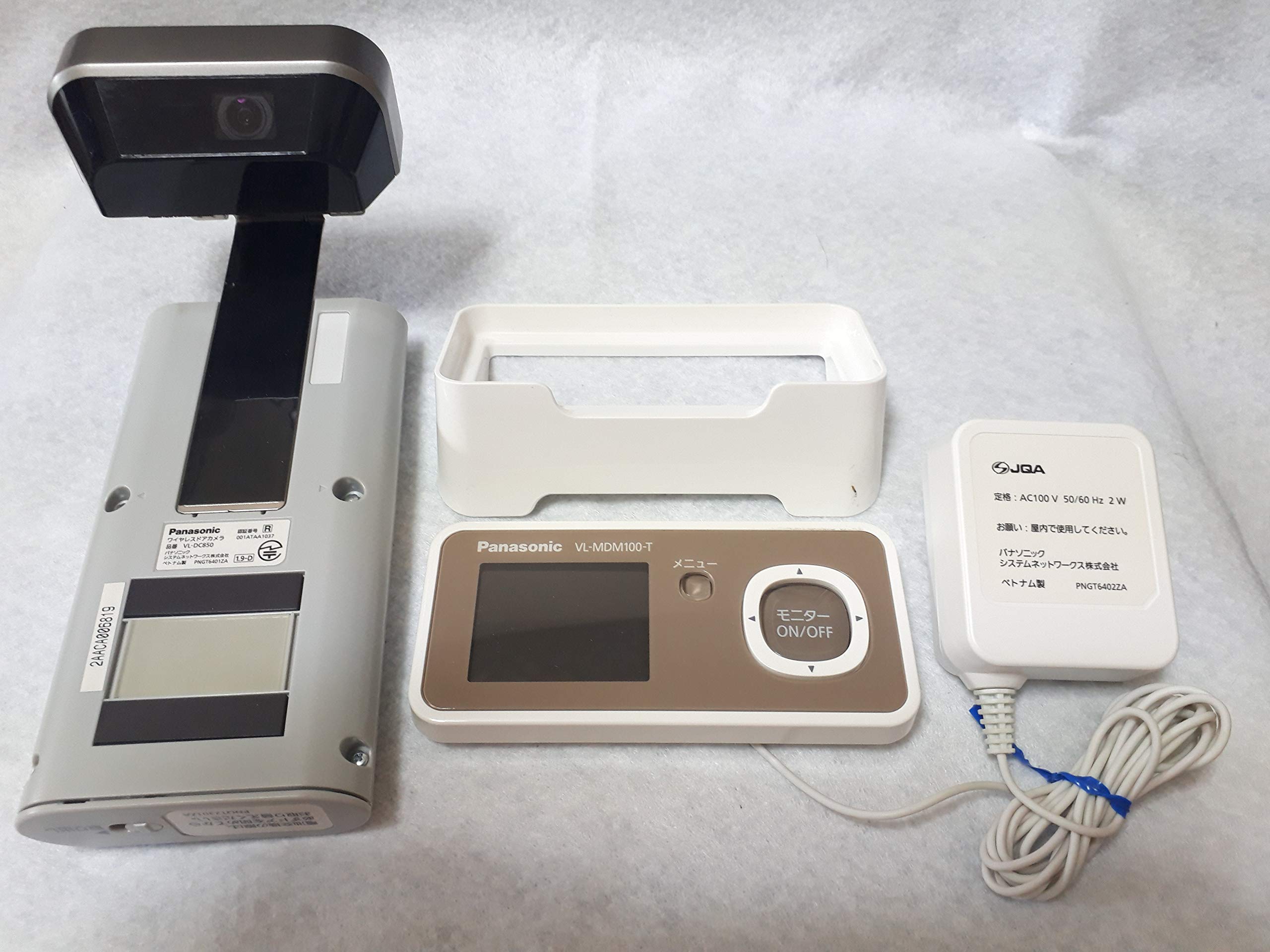 

Panasonic Беспроводной Дверной Карамель Беспроводной Монитор Дверной Камеры Родительский Комплект из 1 Монитора, Домофон, Мокко, + Блок, каждый, VL-SDM100-T