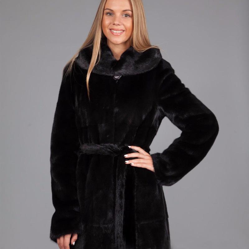 Women's Faux Fur Mid-Length Fluffy Overcoat - Mink, Rabbit, and Fox Fur Styles