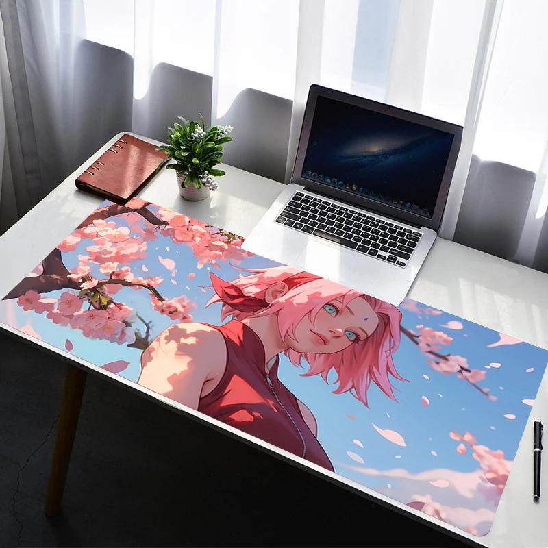 Mouse Pad Non Slip Rubber Mousepad Laptop Gamer Cabinet Keyboard Pad Naruto Sakura Haruno Office Computer Desk Gaming Mouse Mat