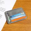Multi-card Slot Solid Color Portable Leather Card Case Unisex Bank Credit Card ID Bus Card Holder Travel Organizer Wallets
