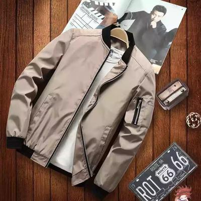 Frühling und Herbst Herren große Größe Casual Loose Stehkragen Jacke