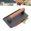 Heavy-Duty Steak Burger Press Flat Top Grill Hamburger Grinder Meat Press Board  BBQ Cooking Tool