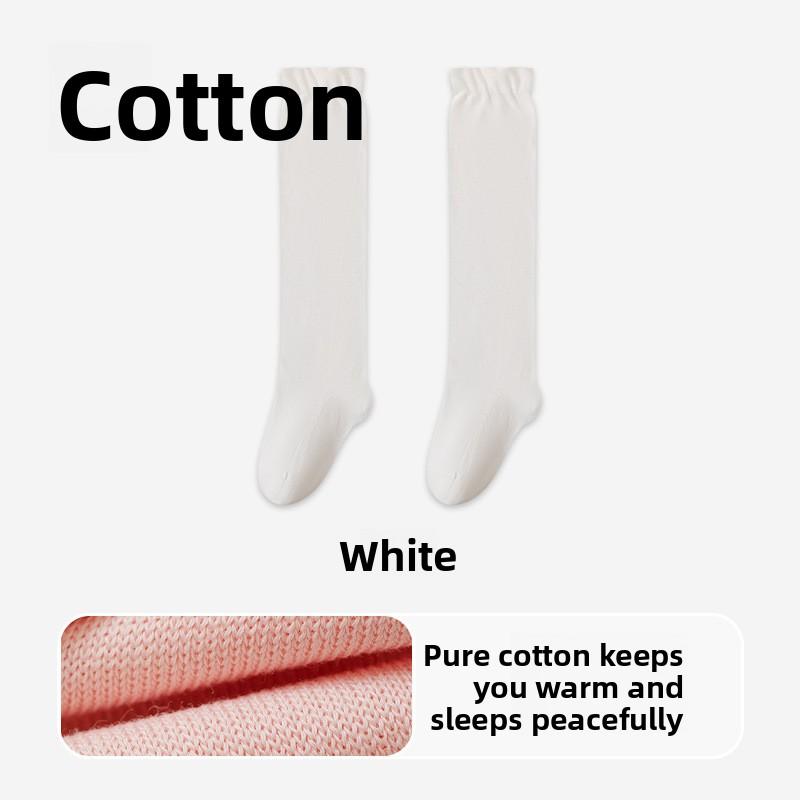 Sleeping loose tube cotton calf socks women s thermal air conditioning socks spring and autumn high tube sleep socks