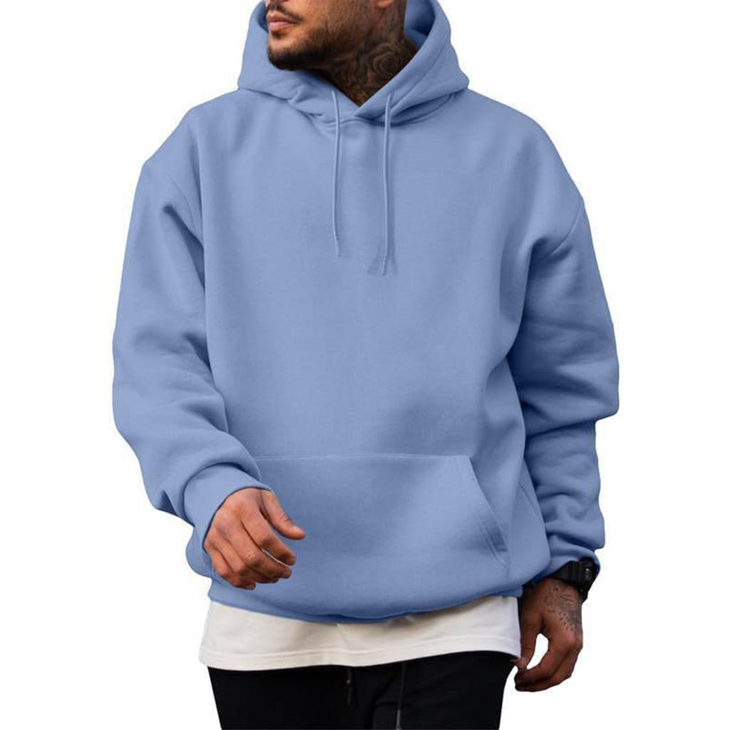 Men's Lined Hoodie Sweatshirt Loose Fit Oversized Casual Pullover
