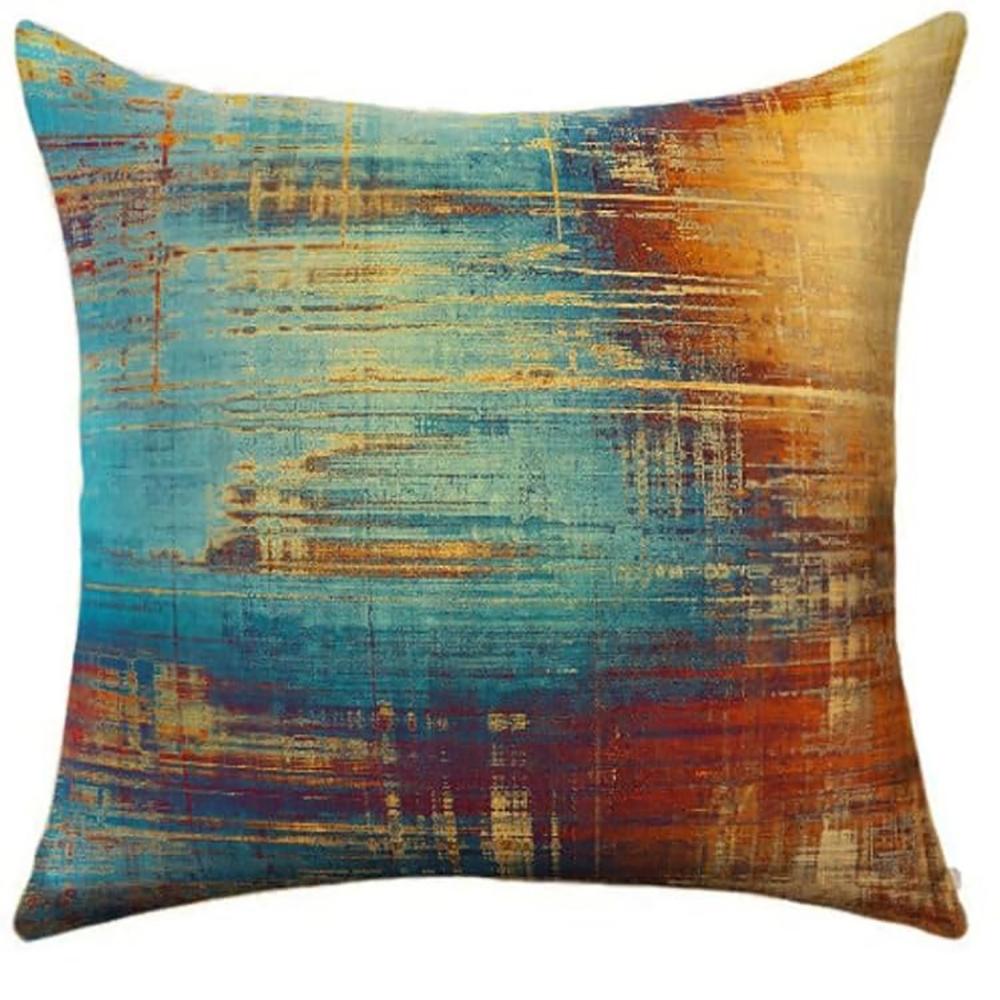 Retro Gradient Graffiti Pillowcase Art Time Machine Bedroom Sofa Decorative Cushion Cover with Zipper Pillowcase