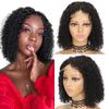 European American Front Lace Wig Short Curly Hair African Small Chemical Fiber Headgear