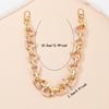 Acrylic Fashion Replaceable Bag Chain Strap Detachable Resin Purse Strap for Crossbody Shoulder Bag Daily Commute