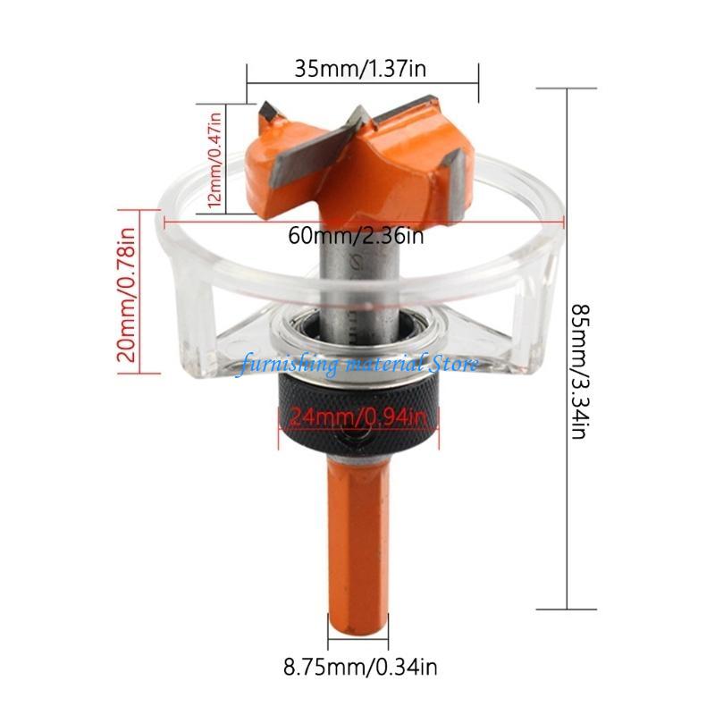 Y5GD Drill Bit Tipped Drill Bit for Hard Plywood Plastic Drilling Hole Woodworking Hinge Cutter