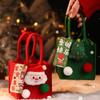 Cartoon Christmas Candy Bag Santa Cookies Storage Bag Xmas Snacks Handbag  New Year Gift
