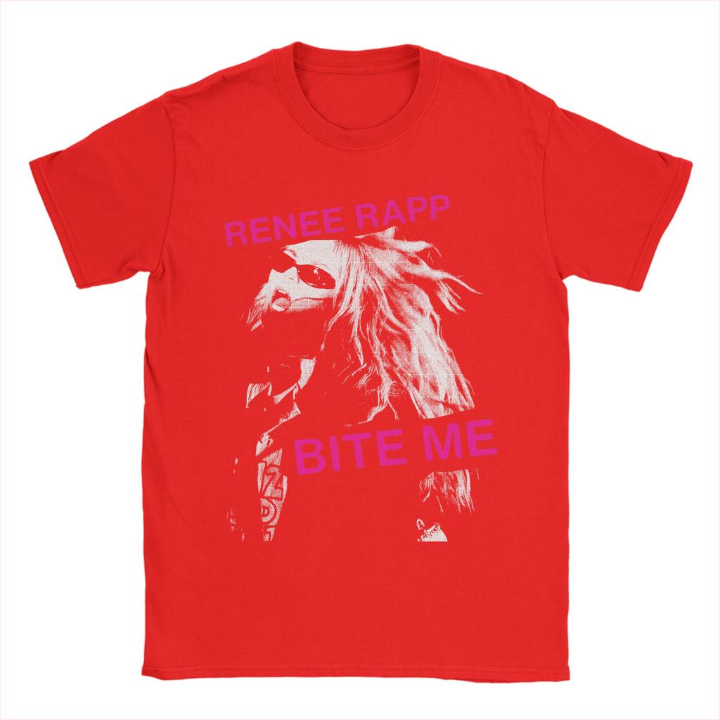 Unisex s Renee Rapp Tour Bite Me T Shirt 100 Cotton Clothing Funny Short Sleeve O Neck Tees Big Size TShirts