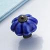 1Pcs Garden American Pumpkin Handpainted Single Hole Ceramic Handle Cabinet Drawer Door 40Mm