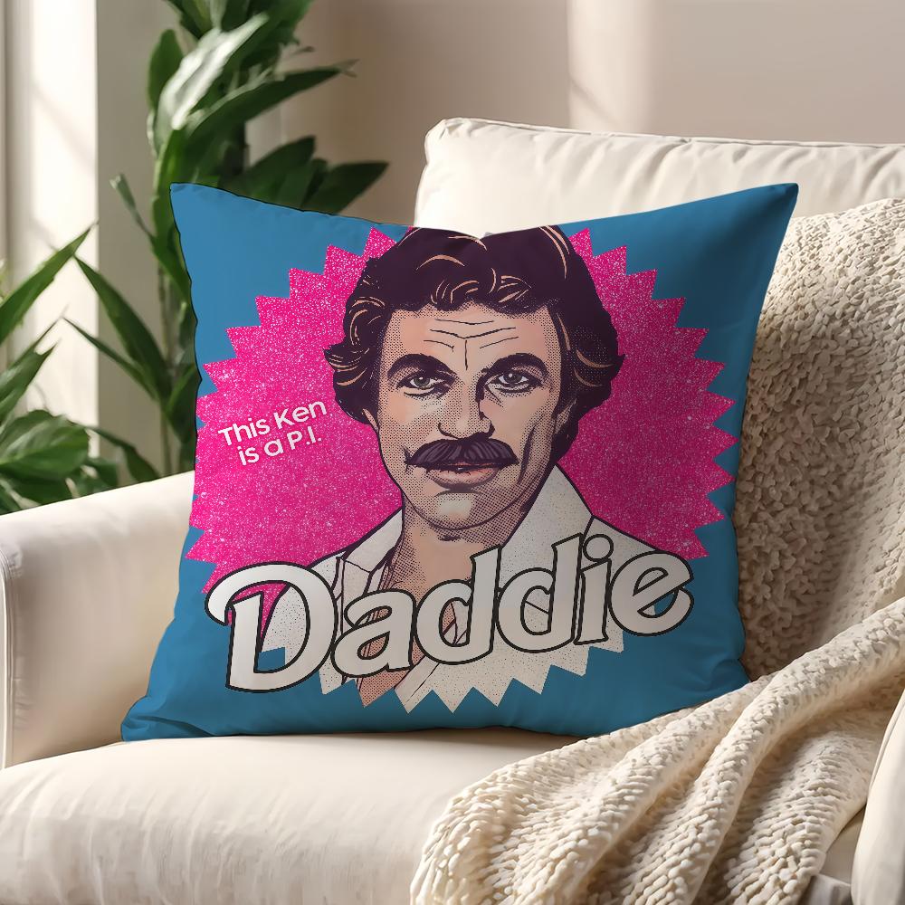Tom Selleck Magnum cushion cover Decoration Room Shop Car Best Home Office Coffee Pillow Sofa Printing Nordic Simplicity Hit