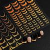 Self-Adhesive Gold & Silver Foil French Nail Stickers In Trendy DH Style