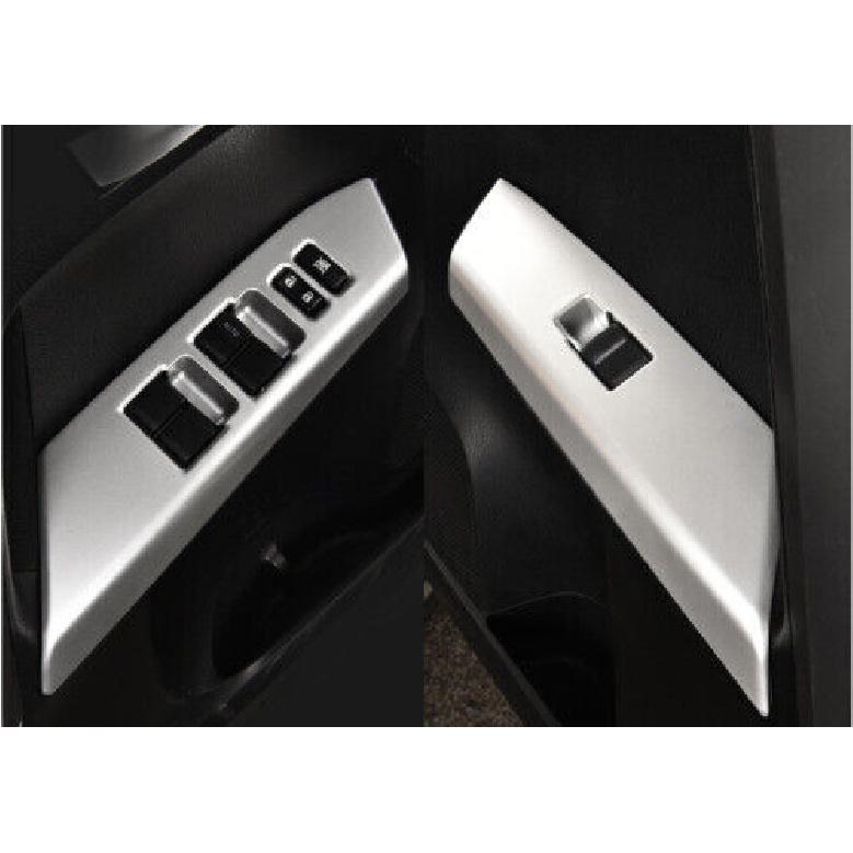 For Toyota RAV4 2013-2018 Matte Silver Door Window Lift Switch Button Panel Trim