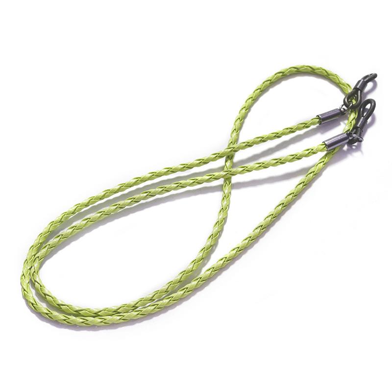 Thicken Twist Sunglasses Leather Rope Chain Eyewear Braided Glasses Lanyard Strap Outdoor Sports Non-slip Eyeglass Accessories