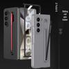 Samsung Z Fold6 Ultra-Thin Frosted Phone Case with Pen Slot - Solid Color Protective Cover