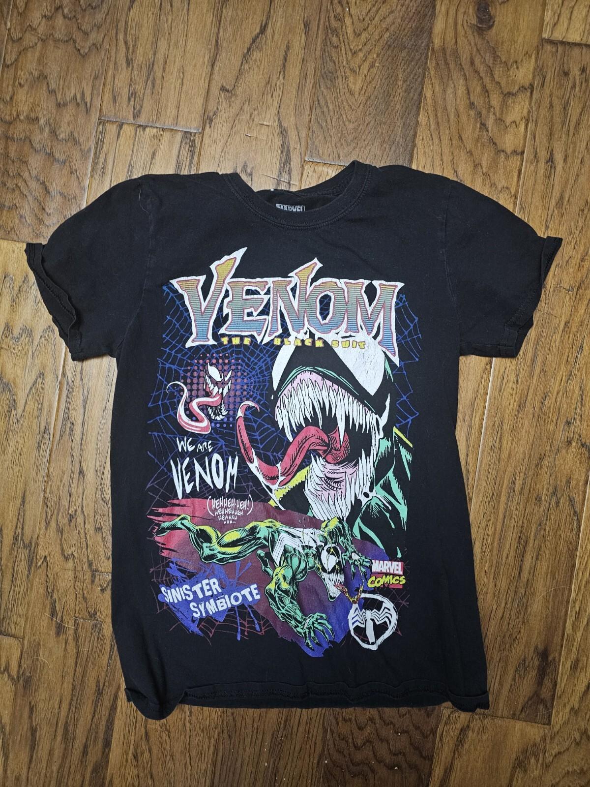 Venom Sinister Smile Marvel Licensed Adult T Shirt S S разноцветный