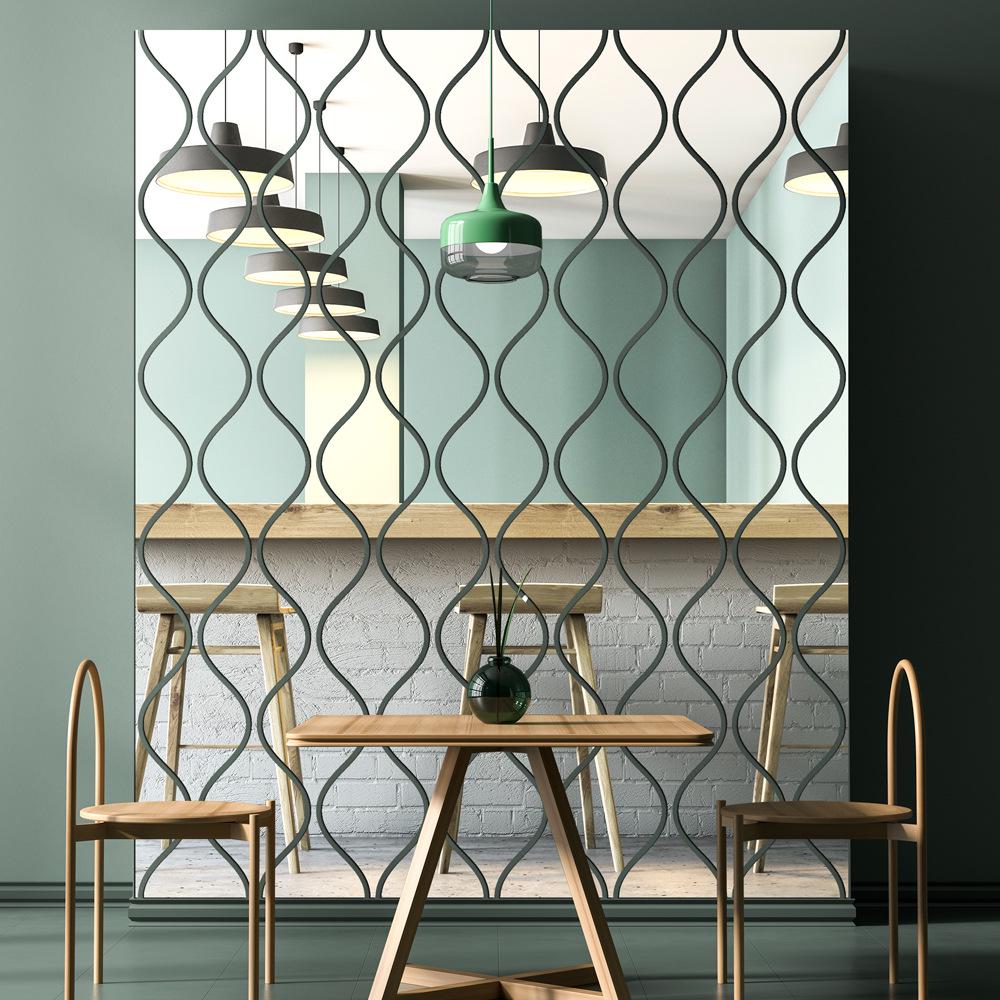 JM308 3D Diamond Acrylic Mirror Wall Sticker – Self-Adhesive Decor for Living Room & Bedroom