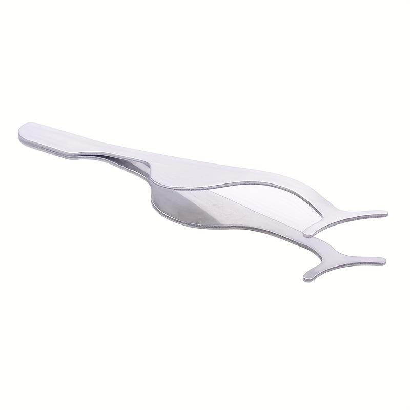 Two Pieces of New Stock Grafting False Eyelashes Tweezers Stainless Steel Eyelash Clamps Hot Glue Eyelash Clamps Eyebrow Auxiliary Tools