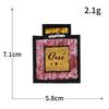 Glitter Trend Embroidered Crown Lipstick Perfume Patch with Iron-on Backing for DIY Projects