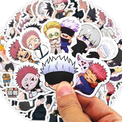 30/60/180ks Anime samolepky Jujutsu Kaisen Roztomilé Satoru Gojo Itadori Yuji Papírnictví Kreslená samolepka Telefon Laptop Deník Kawaii