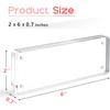 Vowcarol Photo Booth Frame 2x6 Picture Frame, Clear Acrylic Frame, Strong Magnetic 2x6 Acrylic Picture Frames, Free Standing Desktop Display- 1 Pack