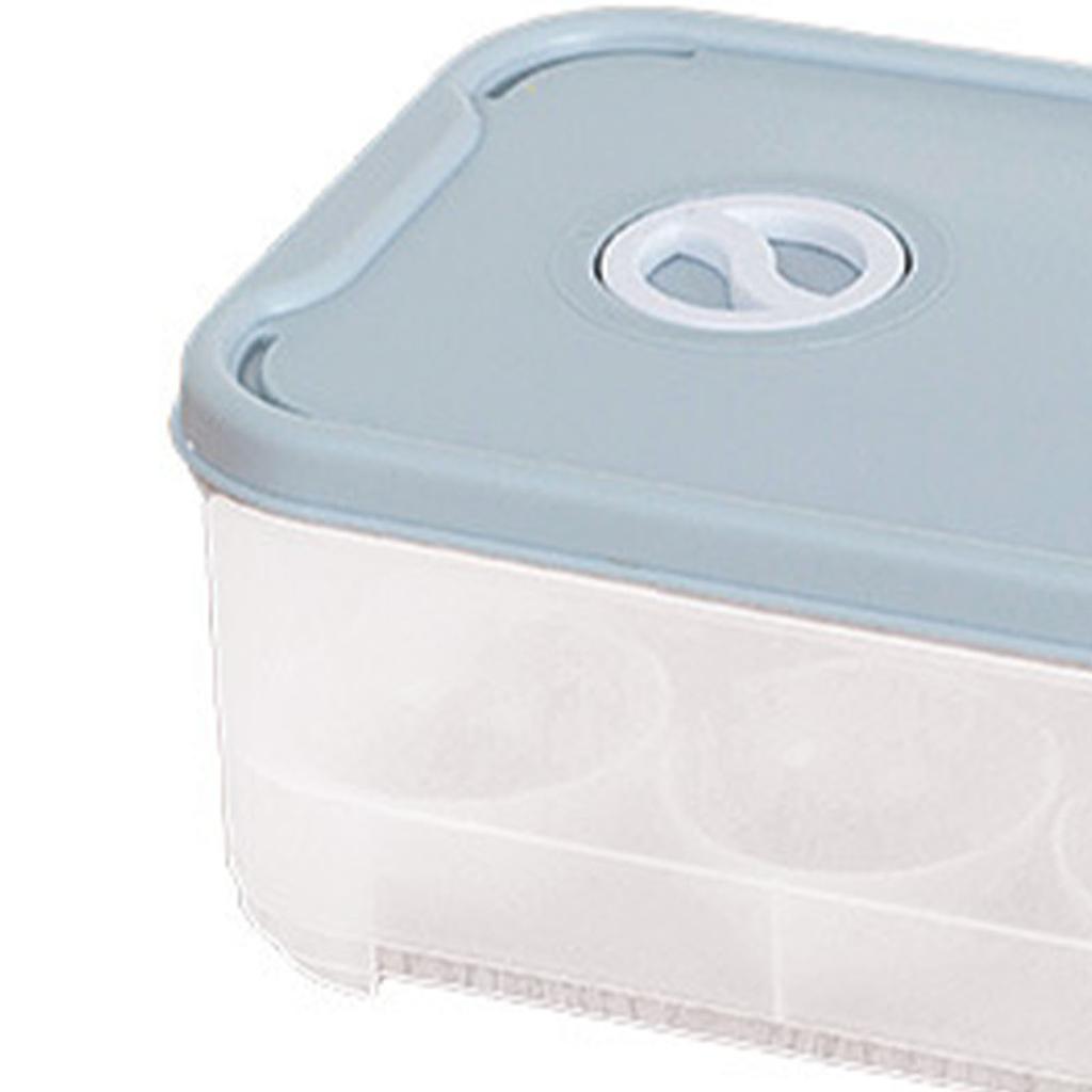 Ägglåda Plast Förtjockad Färskhållning Äggförvaringsbehållare för Kylskåp Kyl Kök