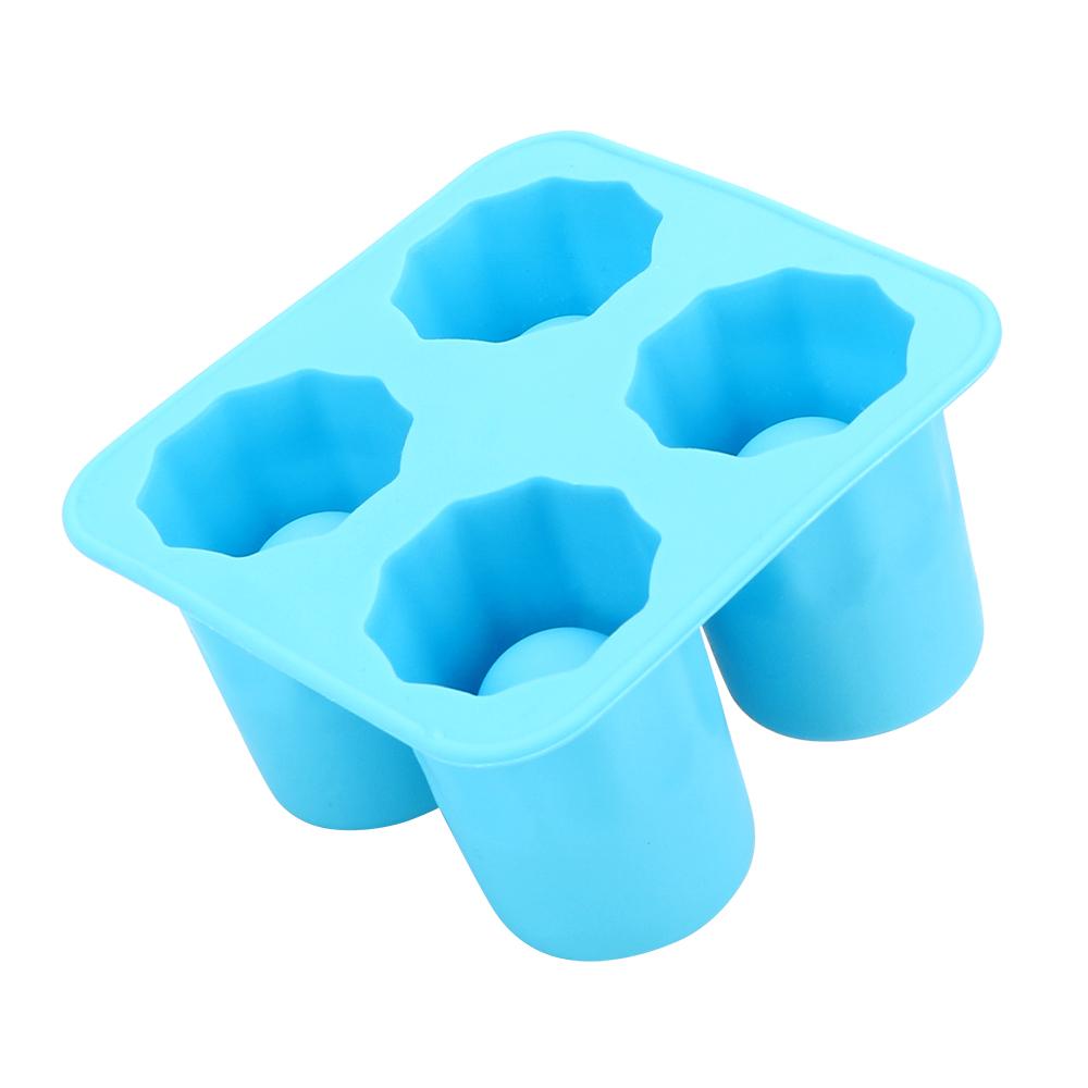 

Ice Maker Mould Cool Shape Summer New Style Hot New Ice Cup Mold Bar Party Drink Silicone Ice Cup синий