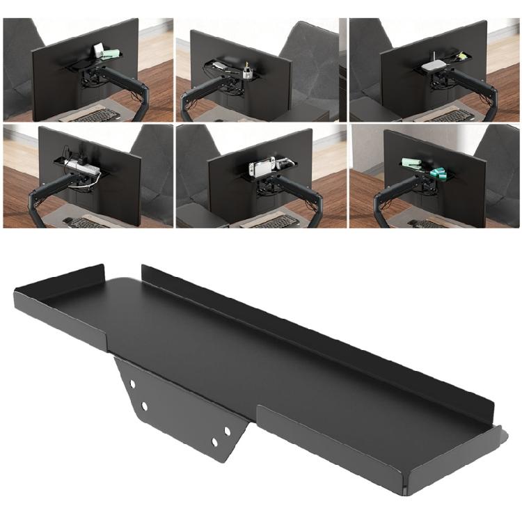 Screen Top Shelf for Electronics Space Efficient Metal Rack for Phones Routers and More Storage