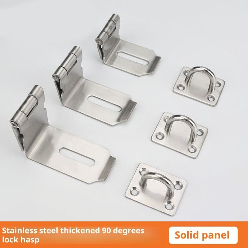 Anti Theft Hasp Staple Shed Latches With High Security Rusts Resistance Door Lock Padlock Clasp Furniture Accessories