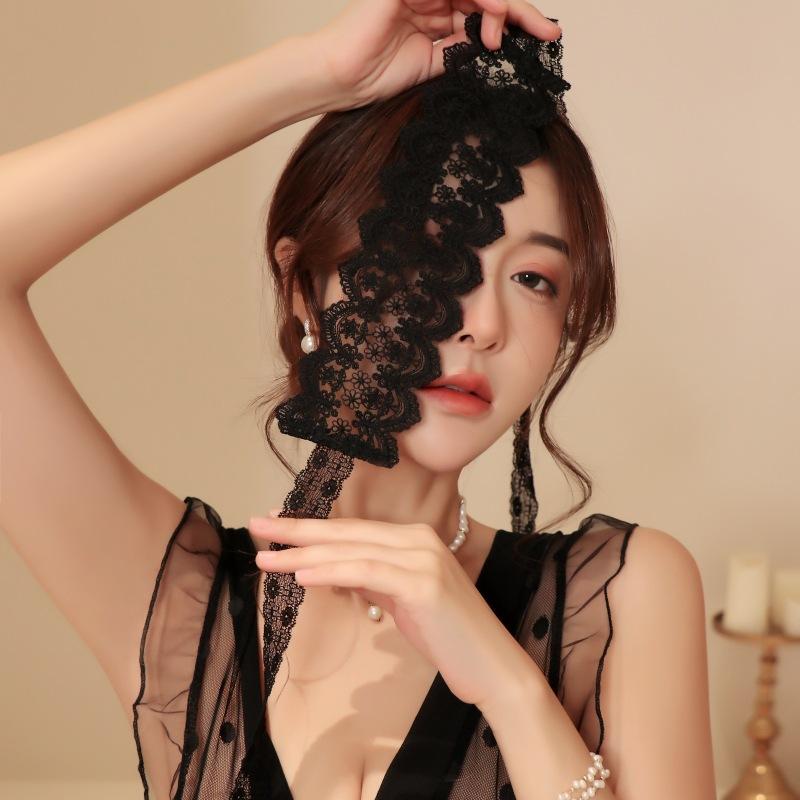 Sex underwear accessories lace blindfold perspective teasing sexy temptation sex products hair 40