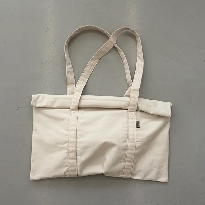 [2nd Reorder] Reversible Fold Bag / Beige
