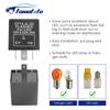 12V LED Flasher Relay, CF14 JL-02 3 Pin LED Flasher Flash Relay for Car Motorcycle Turn Signal Light Hyper Flash Fix