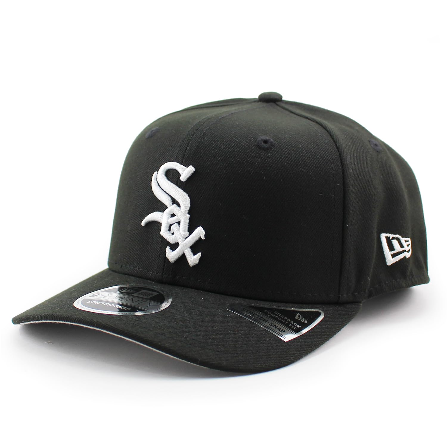 

Cap 9SEVENTY Stretch Snapback Chicago White Sox MLB STRETCH SNAPBACK CAP BLACK CHICAGO WHITE SOX Hat 970 [New Era] [Used] чёрный