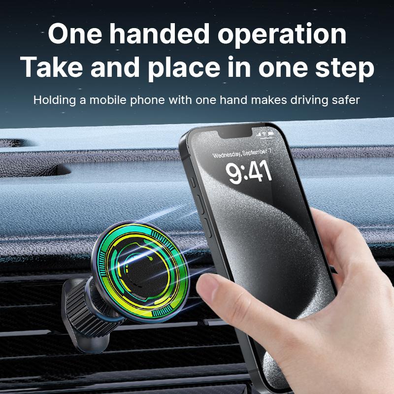 Universal Car Phone Holder 360 Degree Rotation Magnetic Air Vent Car Smartphone