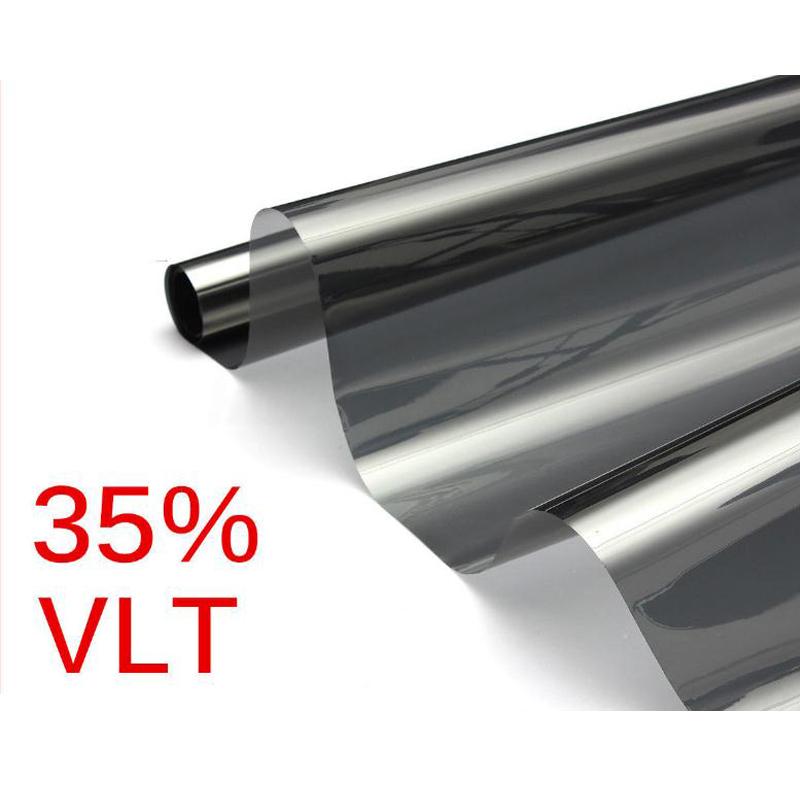 50cmX200cm Anti Scratch Adhesive Polarizer Film VLT35% Black Metallized Car Window Tint Film