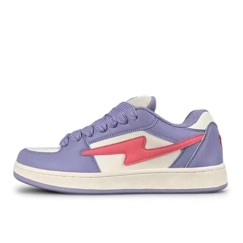 Fashion Spring Women Breathable Sneakers Pink Lightning Shoes Thick Heel Cute Sneakers Casual Running Platform Y2K Lolita Sports Shoes