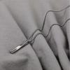Fashion Stainless Steel Curved Bar Necklace Unisex Double Chain Metal Pendant Accessory
