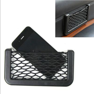 1 Stück Auto Netztasche Halter Innenraum Organizer Handytasche Seitentür Aufbewahrung 15*8 cm Schnur ABS Dekoration Elastisch