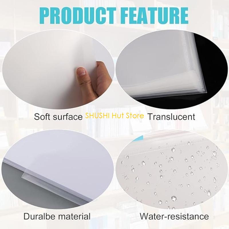 10Pcs Clear Scrapbook Paper Organizers Holds Scrapbook Paper Storage Organizers D57B