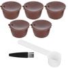 Refillable Structure Reusable Coffee Capsules Reusable Design Coffee Filter Accessories  Office Use